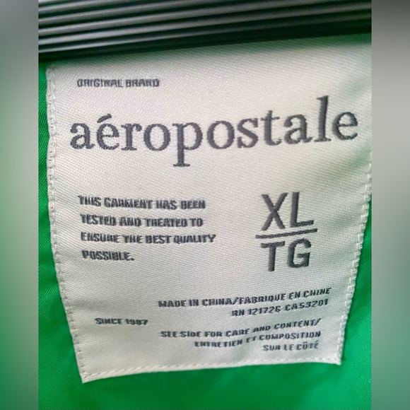 👛5/$50 Aeropostale Bubble Vest Blue & Green XL - Picture 3 of 4